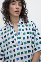 L157GBT2 BLUSA OVERSIZED CON ESTAMPA GEOMETRICA