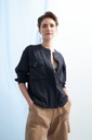 L157GOJ2 CHAQUETA BOMBER DE LINO