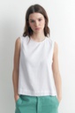 L158GBS7 BLUSA DE LINO LAZOS LATERALES