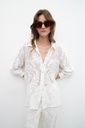 L158GBL2 CAMISA REJILLA FLORAL