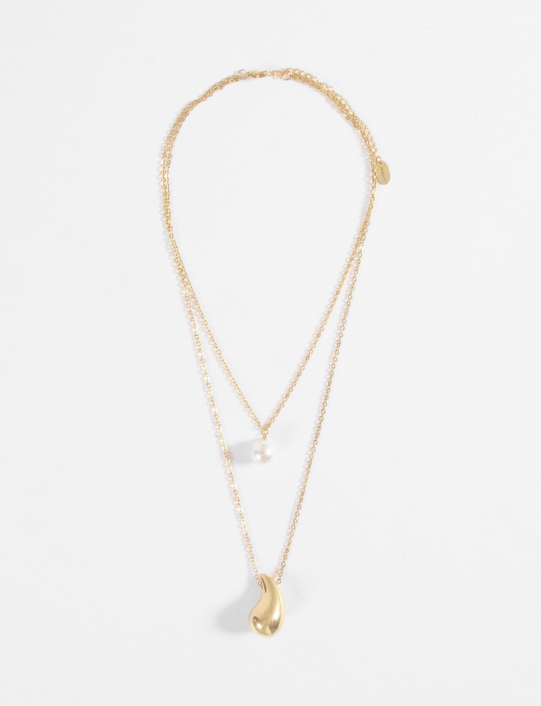 L160AJN1 COLLAR DE ACERO DOBLE CADENA