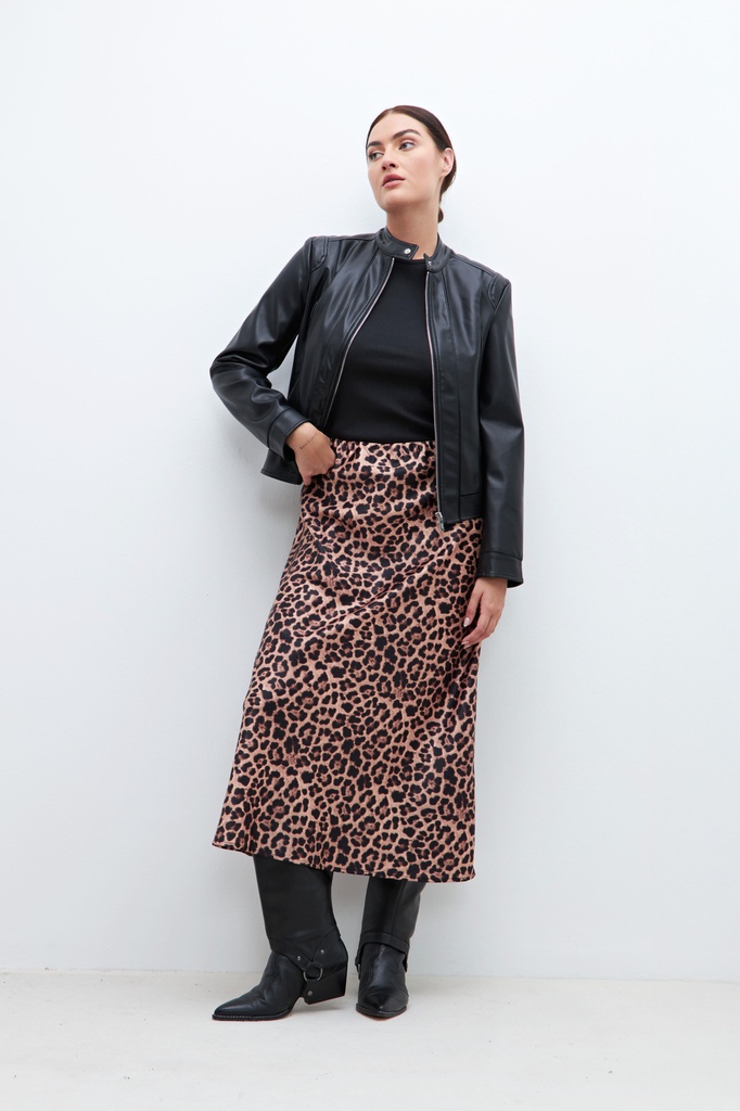 L160GSM1 FALDA SATEN ANIMAL PRINT