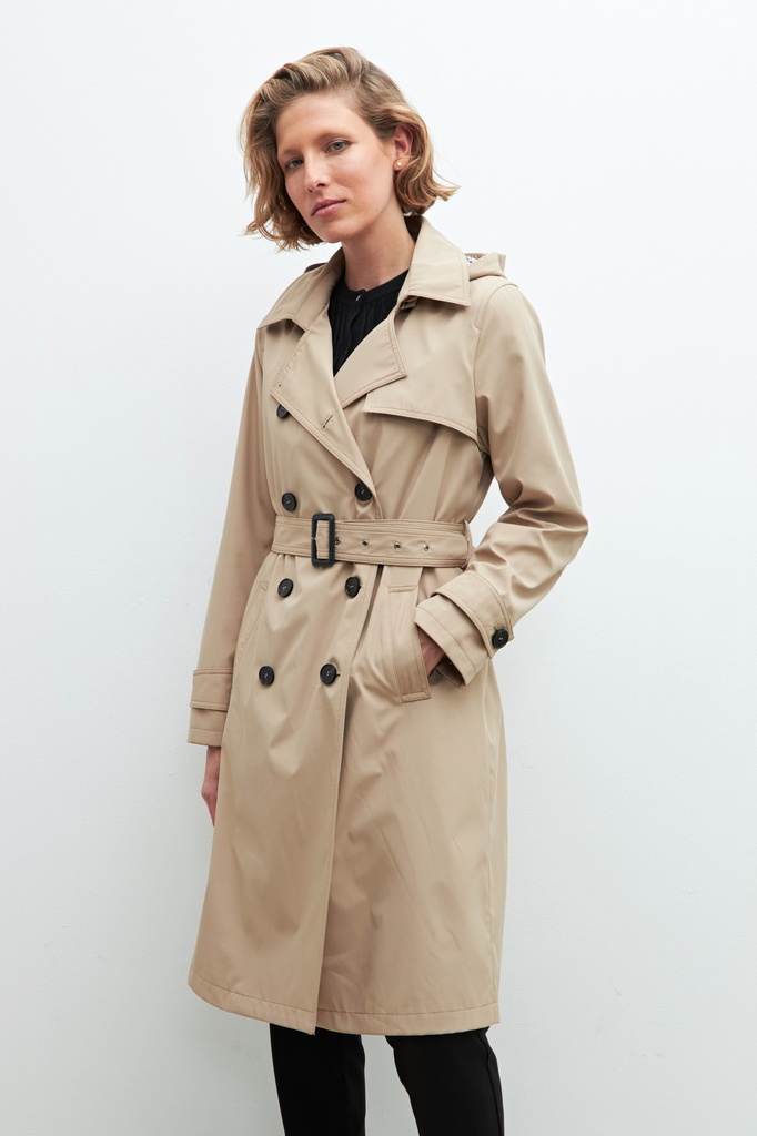 L161GOC1 TRENCH IMPERMEABLE CON CAPUCHA DESMONTABLE