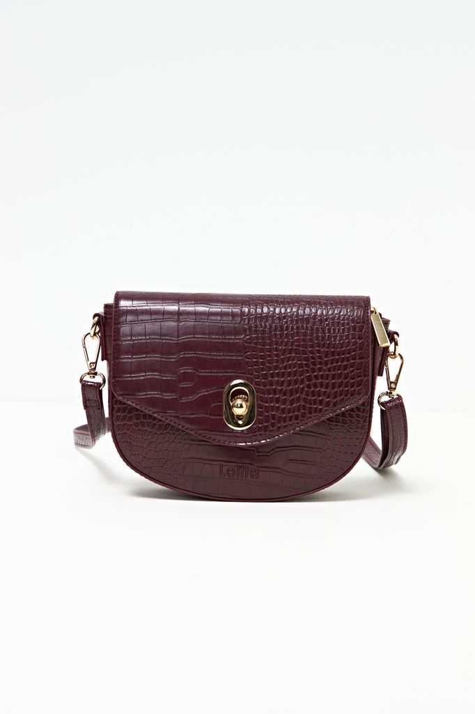 L160ABC1 BANDOLERA TEXTURA CROCO