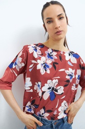 L142GBT2 BLUSA FRENTE ESTAMPADO FLORAL