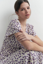 L157GDX7 MAXI VESTIDO ESTAMPADO MANGA CORTA