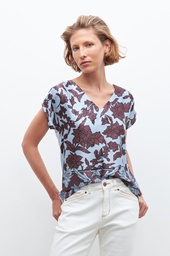 L160GBH3 BLUSA FRENTE ESTAMPADO FLORAL