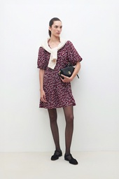 L160GDM3 VESTIDO MIDI ESTAMPA FLORAL