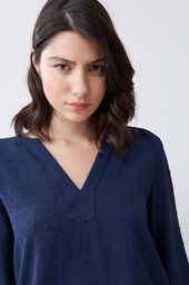 L166GBH7 BLUSA FANTASIA ESCOTE V