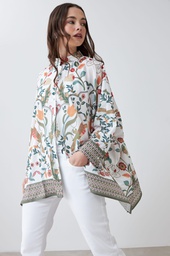 L167GBL3 CAMISA OVERSIZED CON ESTAMPA FLORAL