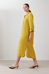 L167GDX12 VESTIDO DE LINO CAMISERO