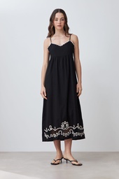 L167GDX14 MAXI VESTIDO BORDADO