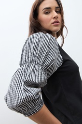 L170GTT1 REMERA CON MANGAS VICHY