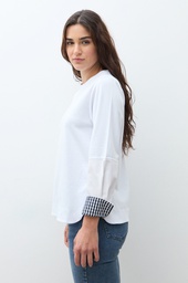 L170GTL2 REMERA CON PUÑOS VICHY