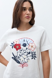 L170GTH13 REMERA ESTAMPA FLORAL NATIVA